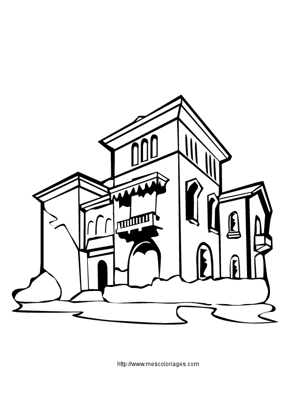 Domy i mieszkania kolorowanki